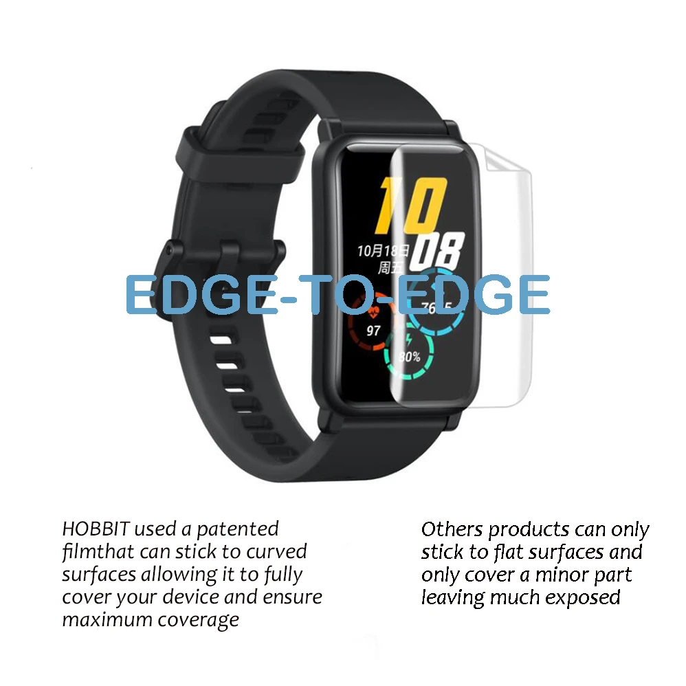3 шт нетонкая Гидрогелевая пленка или Huawei Honor Watch ES/Fit Смарт-часы полная защита