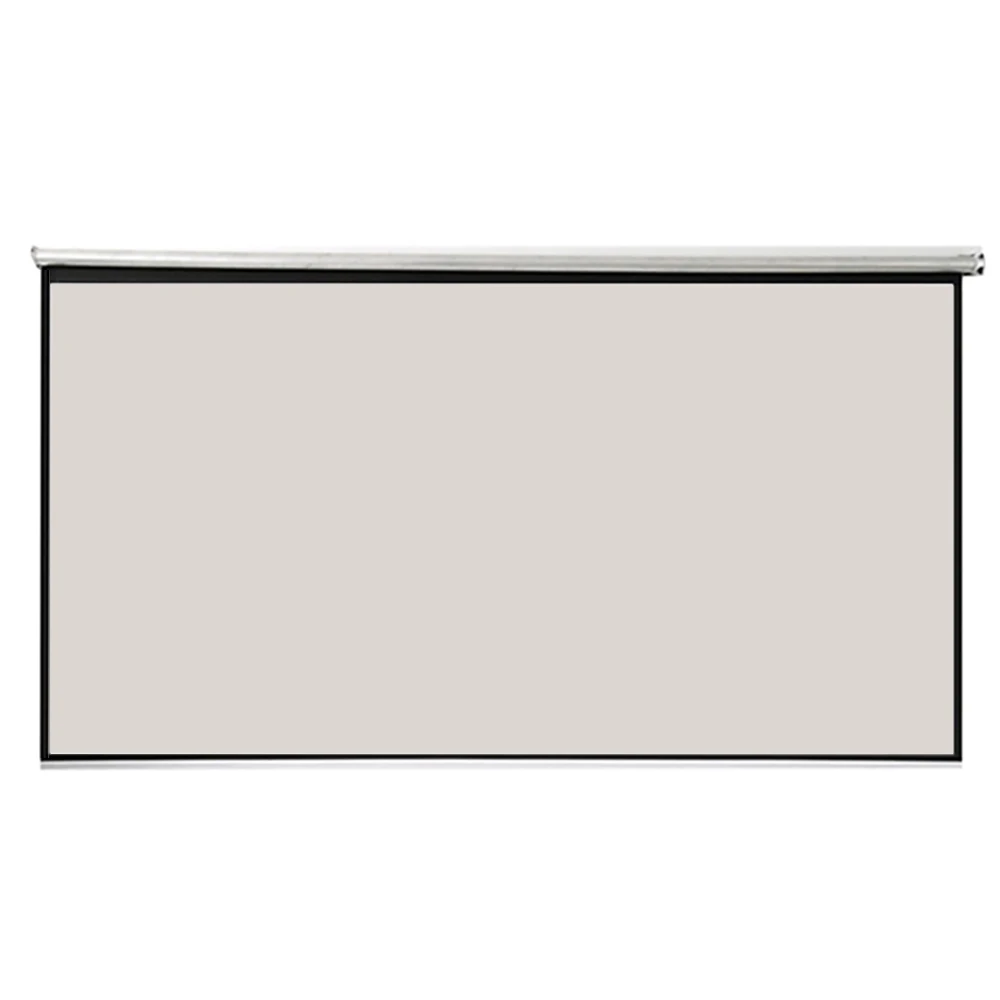 100 дюймов 16:9 Настенный матовый серый тканевый Стекловолоконный выдвижной HD экран