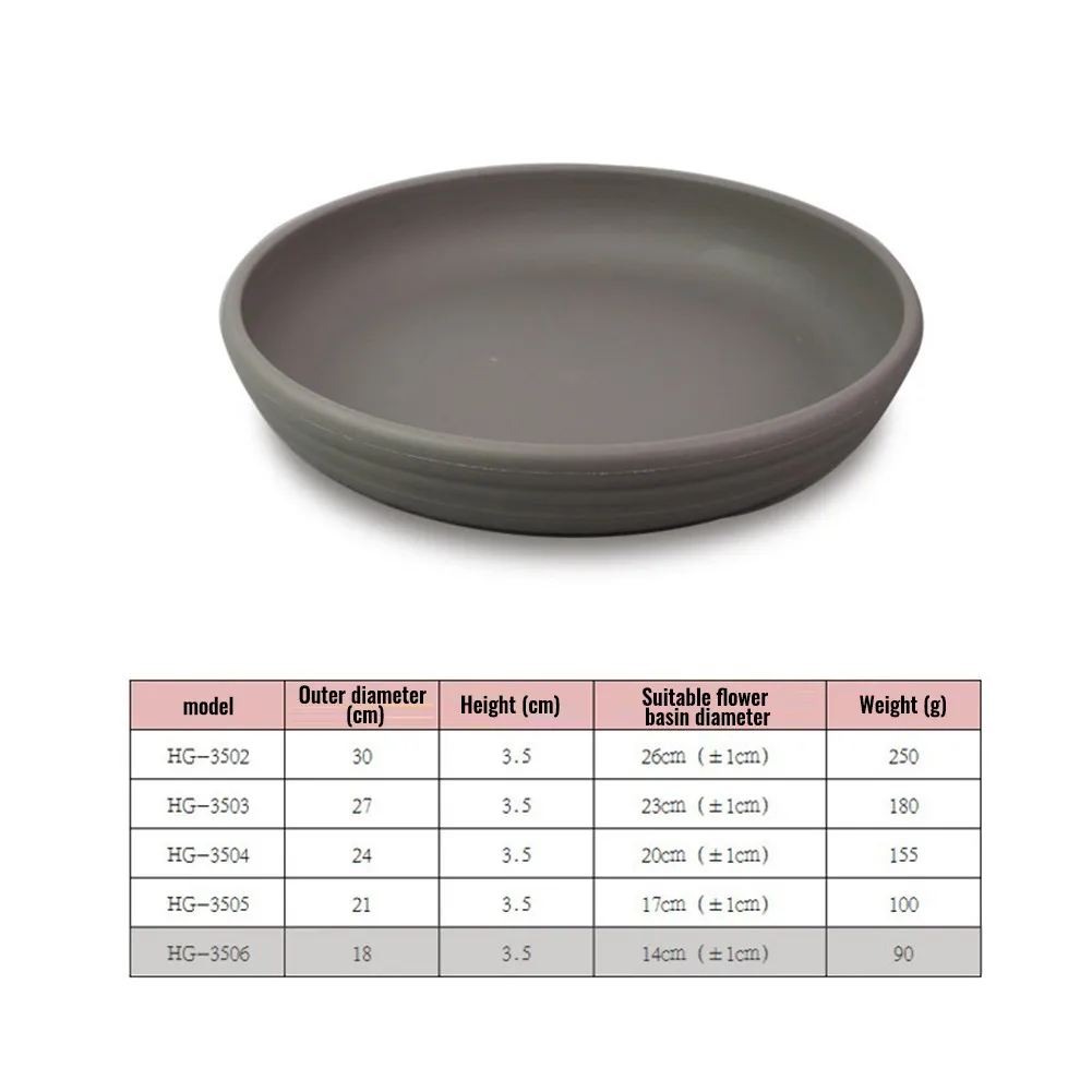 

1pcs 18/21/24/27/30cm Plastic Round Pot Tray Succulent Plant Flower Pot Saucer Planter Trays Supplies Decor