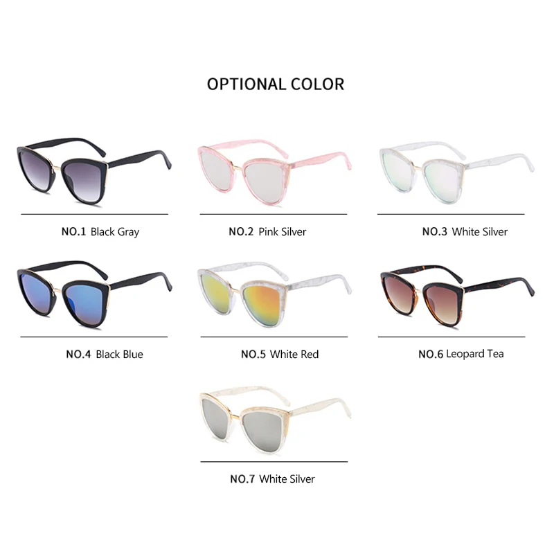 RBRARE кошачьи зеркальные солнцезащитные очки для женщин фирменный дизайн кошачий