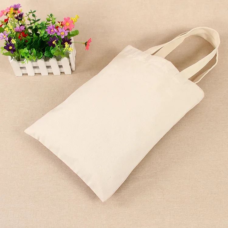 New White Canvas Shopping Bags Eco Reusable Foldable Shoulder Bag Large Handbag Fabric Cotton Tote for Women | Багаж и сумки