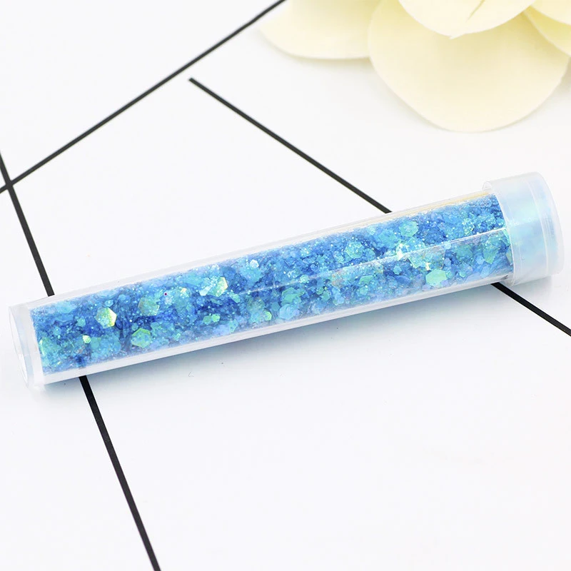 Slime Toy 11 12 цветов, 3,5 г, блестящий наполнитель с блестками, прозрачные пушистые принадлежности, слизь, шарм, Лизун, глина для моделирования, набор для маникюра, игрушка для детей - Цвет: Slime Toy 11