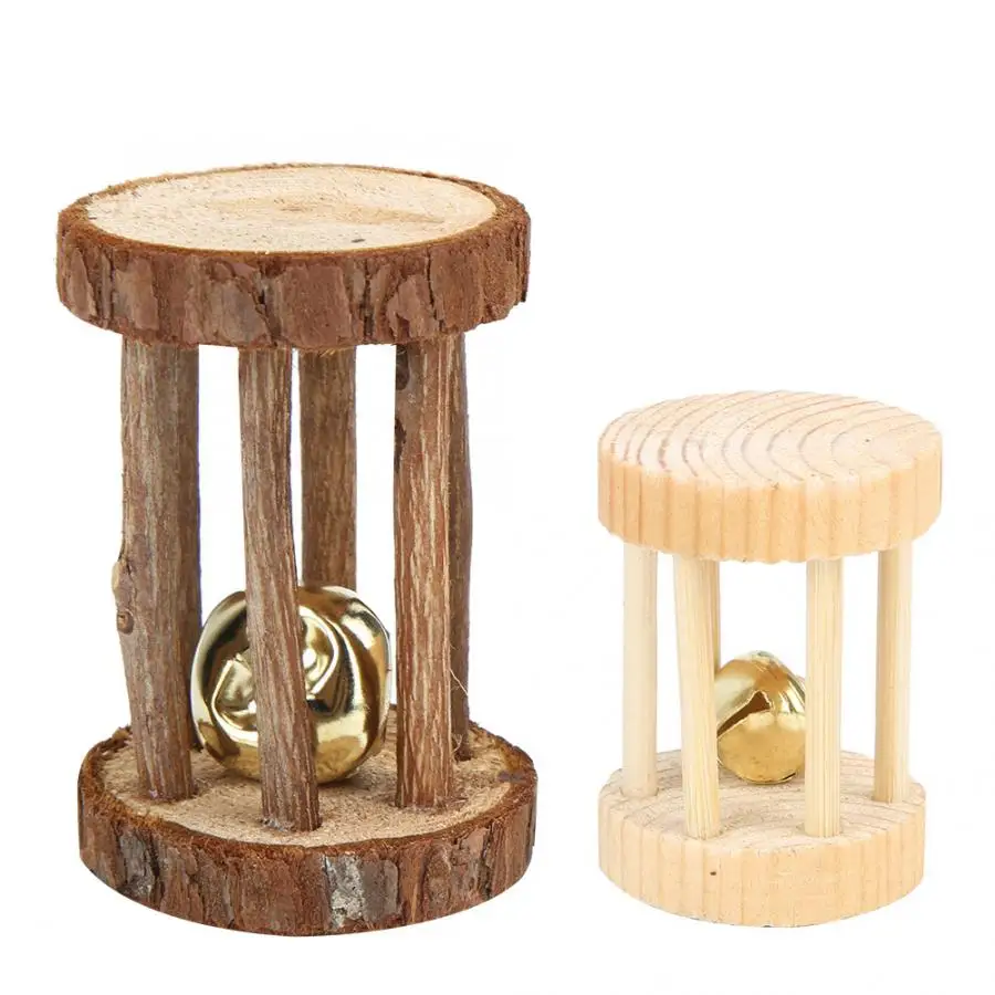 Деревянная маленькая жевательная игрушка для кусания питомца набор хомяка