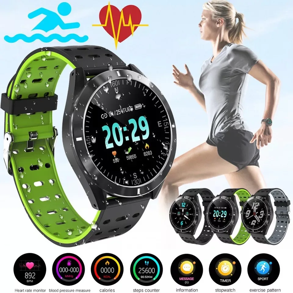 

Smart Watch Heart Rate Blood Pressure Fitness Tracker Men Women Wristband Bluetooth Wireless Sport Smartwatch For Android IOS