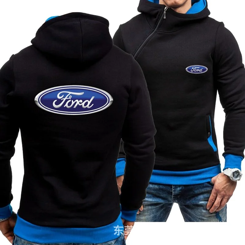 

Новые толстовки для ford с принтом логотипа автомобиля повседневные Хип-Хоп Harajuku с длинным рукавом флисовые теплые толстовки с капюшоном муж...