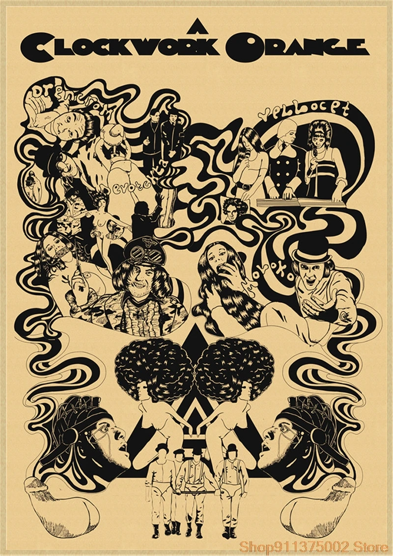 

Классический постер из фильма "Заводной апельсин"