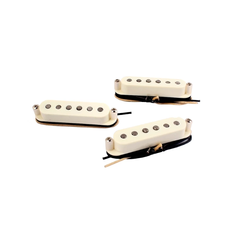 

3Pcs/Set Electric Guitar Neck Bridge Vintage Tone Single Coil Pickup for Strat Squier Guitar Parts Replacement Accessory