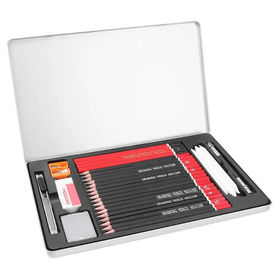 Новый угольный набор карандашей профессиональные художественные карандаши для