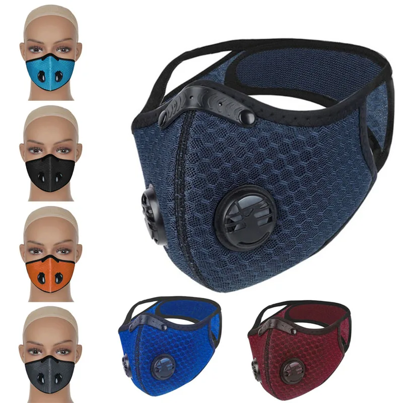 Мотоциклов Пыле смога маска для верховой езды Сменный фильтр с активированным