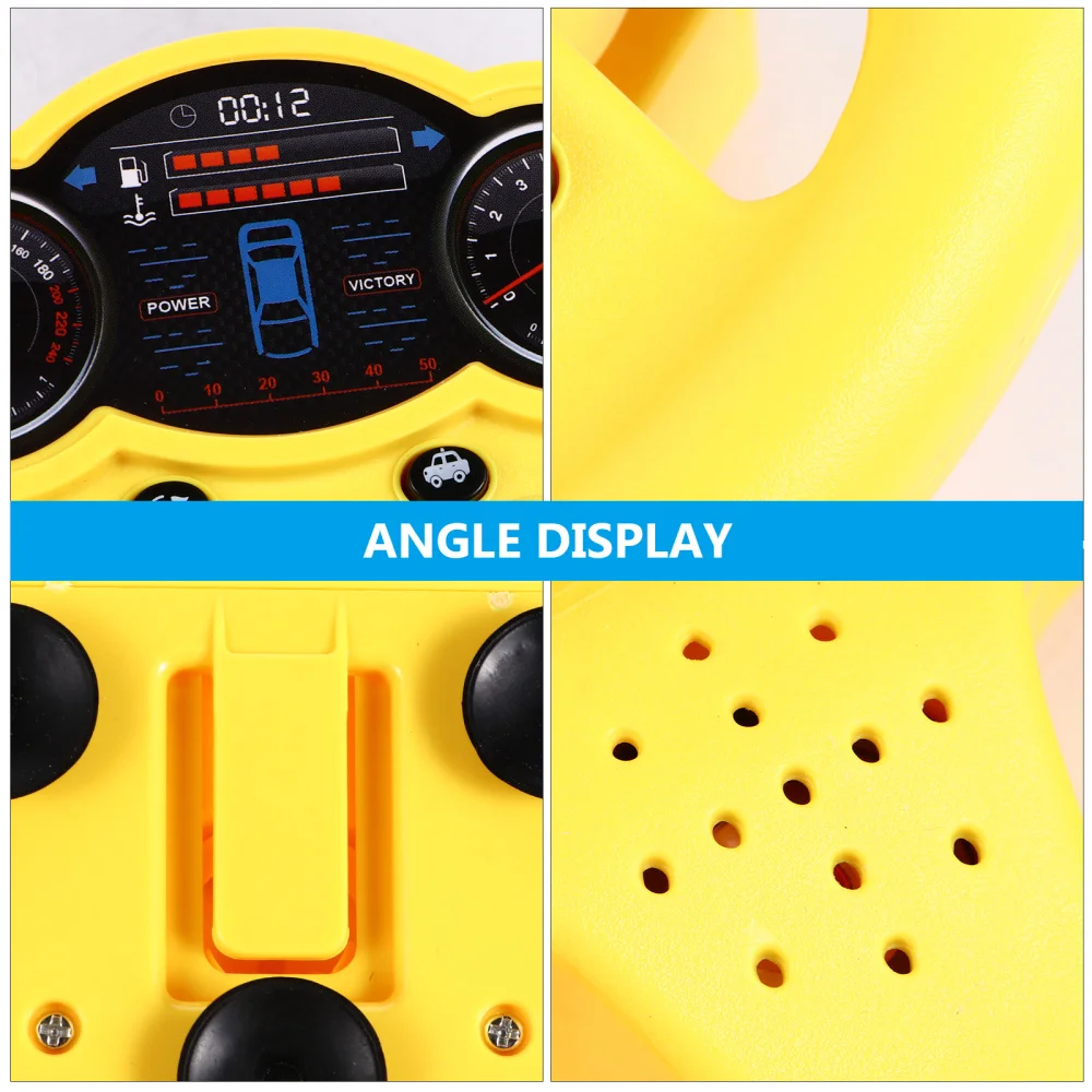 

Steering Wheel Simulation Car Driving Child Educational without Battery