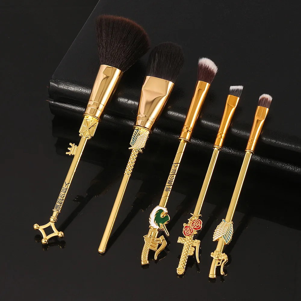 

Hot Japan Anime Attack on Titan Make up Brush Set Cosmetics Tools Eye Shadow Eyebrow Beauty Makeup Brushes Kit