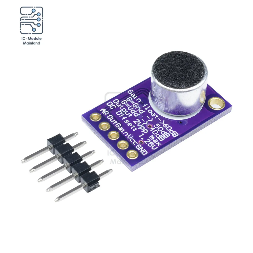 MAX9814 микрофон рабочая плата модуль звуковая с автоматическим коэффициентом