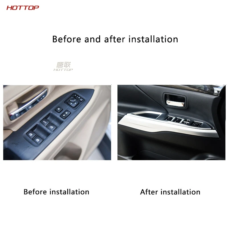 Наклейка Черная на дверь подлокотник окно кнопка переключения крышка панели