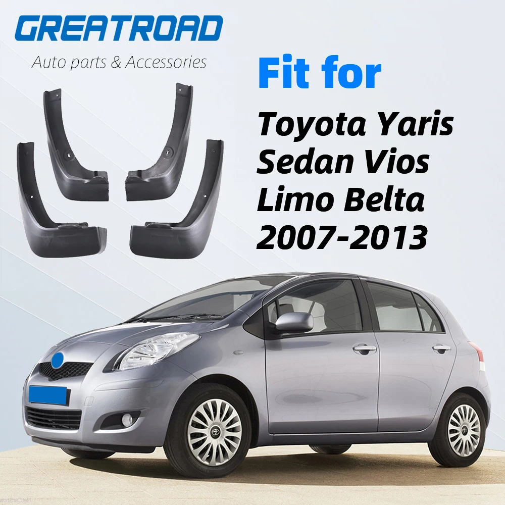 Для Toyota Yaris седан Vios Limo об этом Брызговики 2007-2013 Брызговик Крыло брызговиков 2008 2009