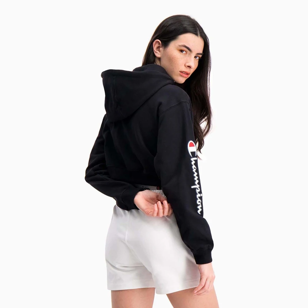 Толстовка Champion Rochester 1919 Logo Hooded Sweatshirt 112641-KK001 Черный | Спорт и развлечения