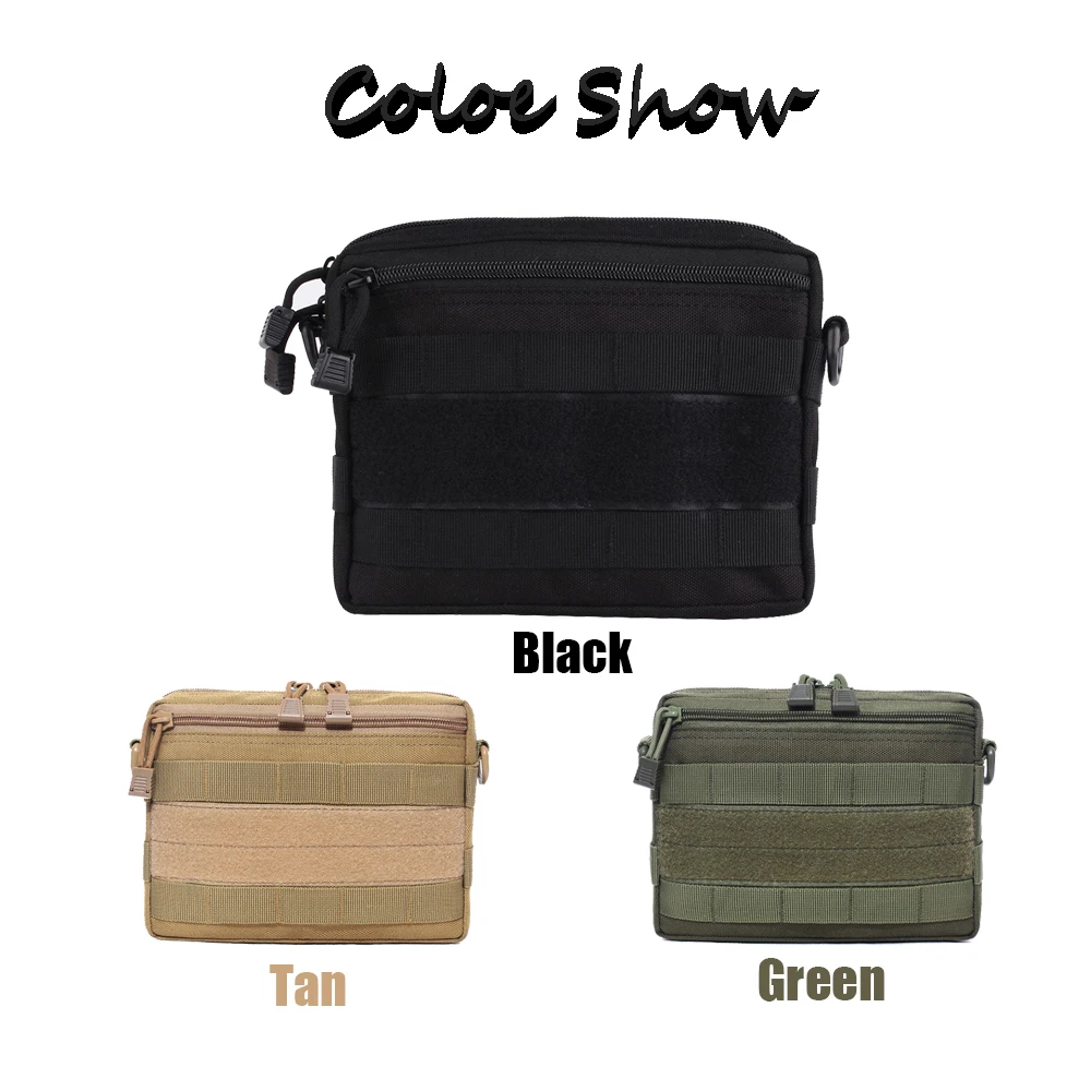 Тактическая Сумка Molle EDC, Военный Инструмент, поясная сумка на молнии, поясная сумка, аксессуар, прочный поясной чехол, многофункциональная сумка