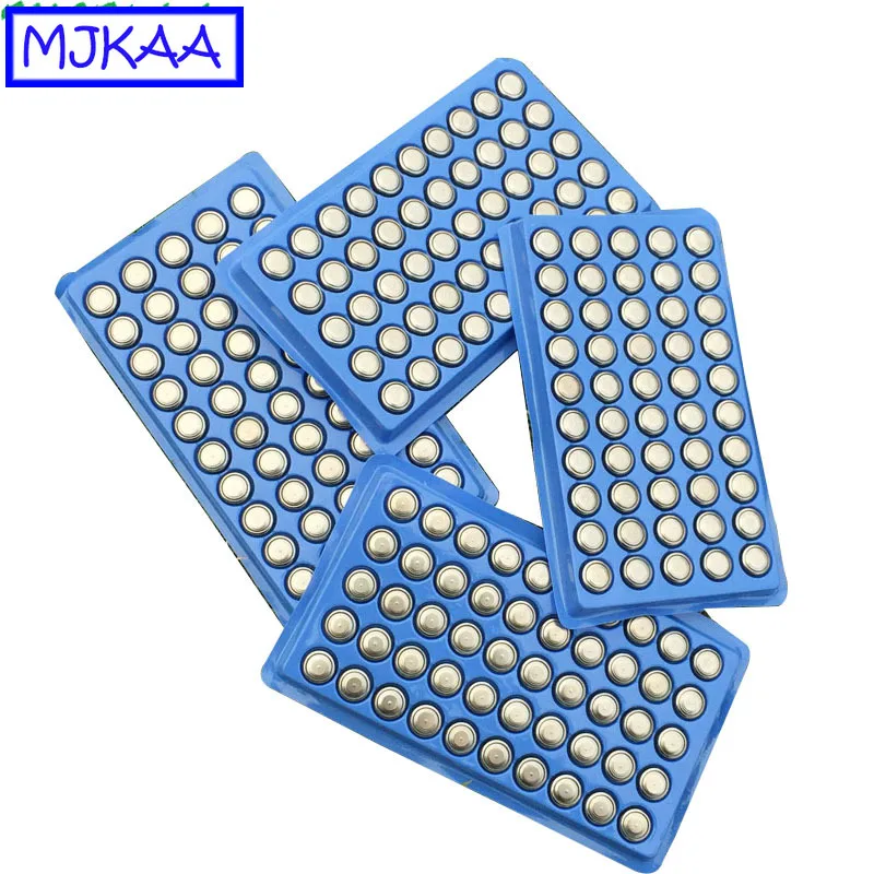 MJKAA 100 шт. LR44 AG13 SR44SW SP76 L1154 RW82 RW42 357A A76 303 1 55 V щелочные кнопки Cion Сотовый Аккумулятор