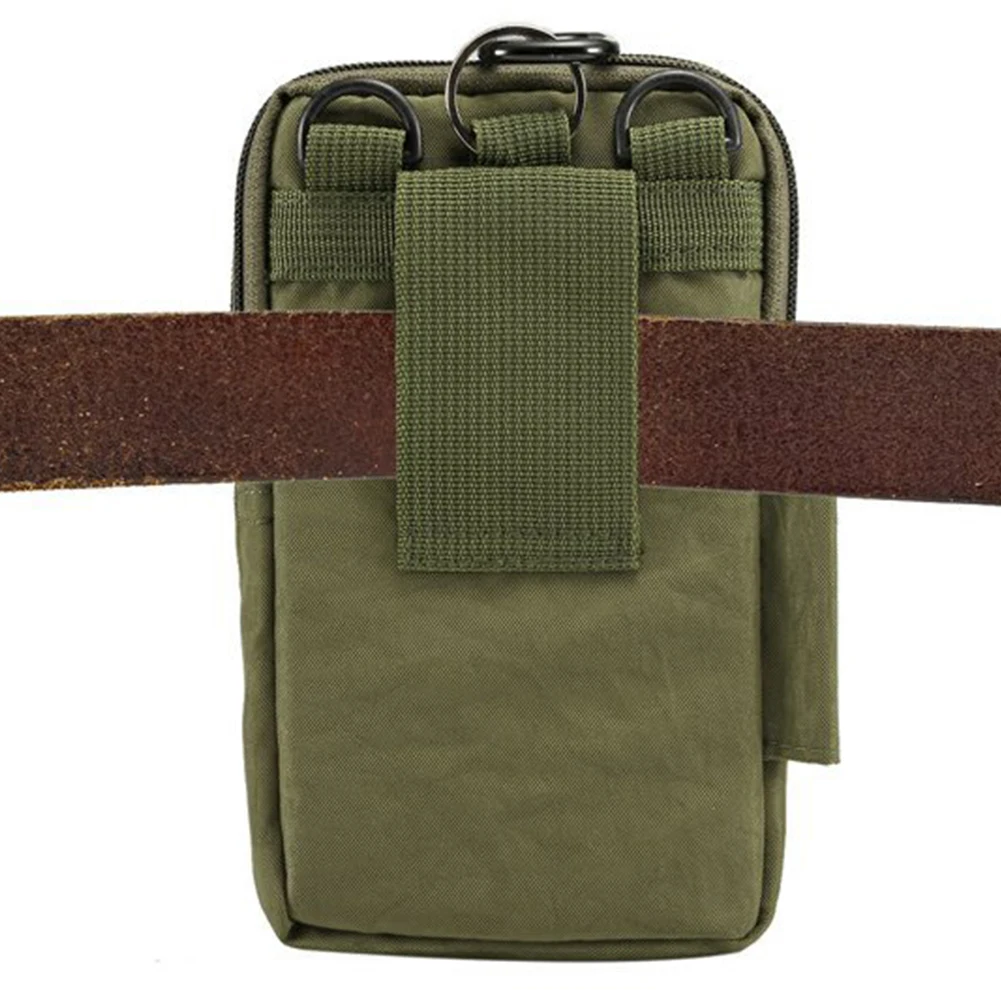 

Men With Strap Nylon Outdoor Multifunction Belt Pouch Travel Padded Dual Phone Waterproof Zipper Closure Camping For HUAWEI