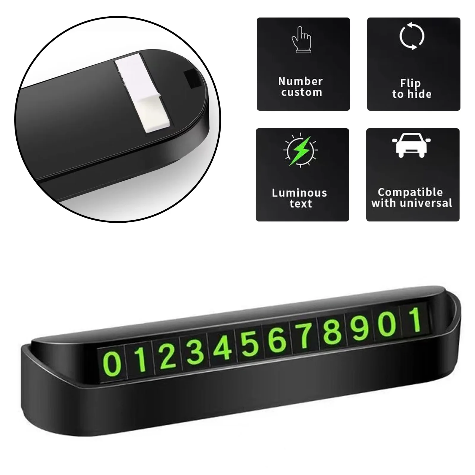 Номерная табличка для автомобиля номер телефона скрытый переключатель