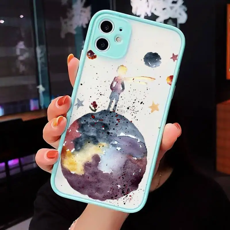 

Cartoon The Little Prince fashion Phone Cases Matte Transparent for iPhone 7 8 11 12 s mini pro X XS XR MAX Plus cover funda