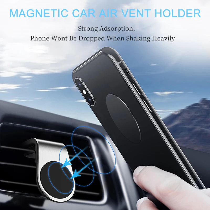 magnetic car phone holder universal car air vent magnet stand in car for iphone magnetic wall holde stand universal cell holder free global shipping