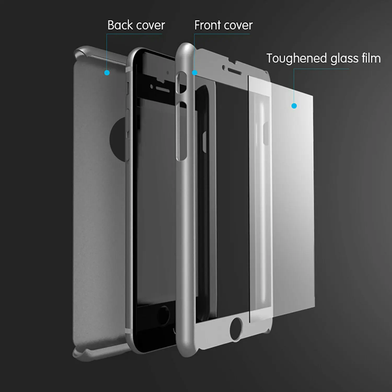 360 полностью матовый двухслойный Жесткий Чехол для Funda iPhone 7 6 6S 5 SE X XR XS 10 Max с