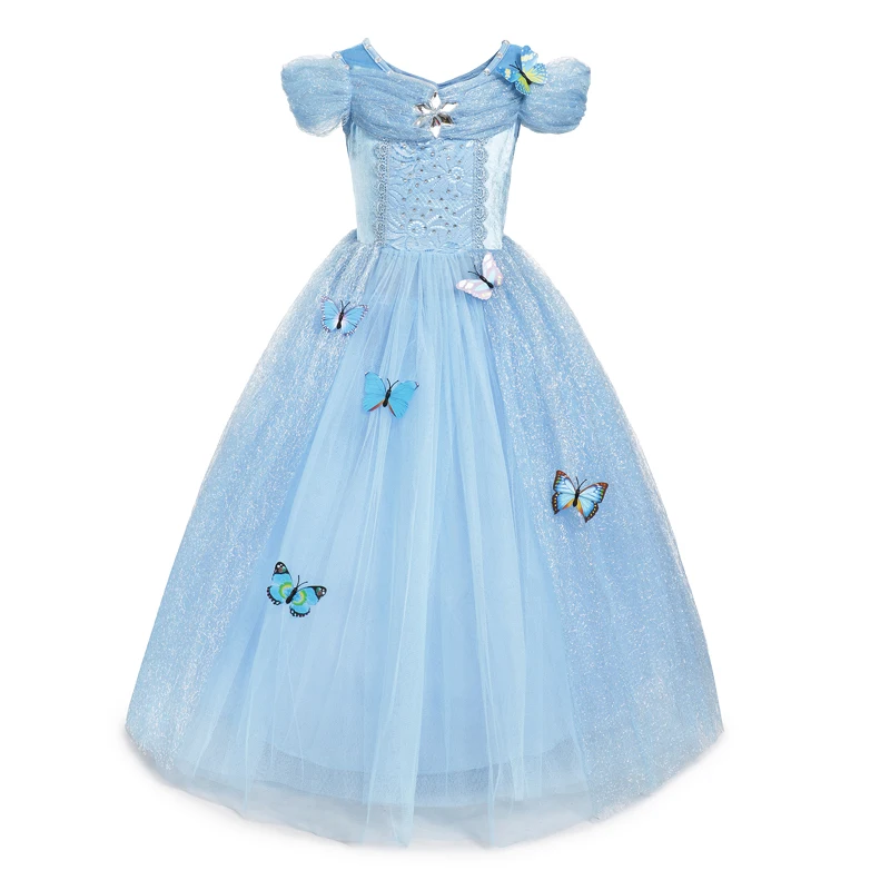 Платье Золушки принцессы для девочек подарок на день рождения платье фантазия