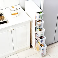 new arrivals simple kitchen shelf bathroom slit drawer storage rack bedroom multi function crimped cabinet