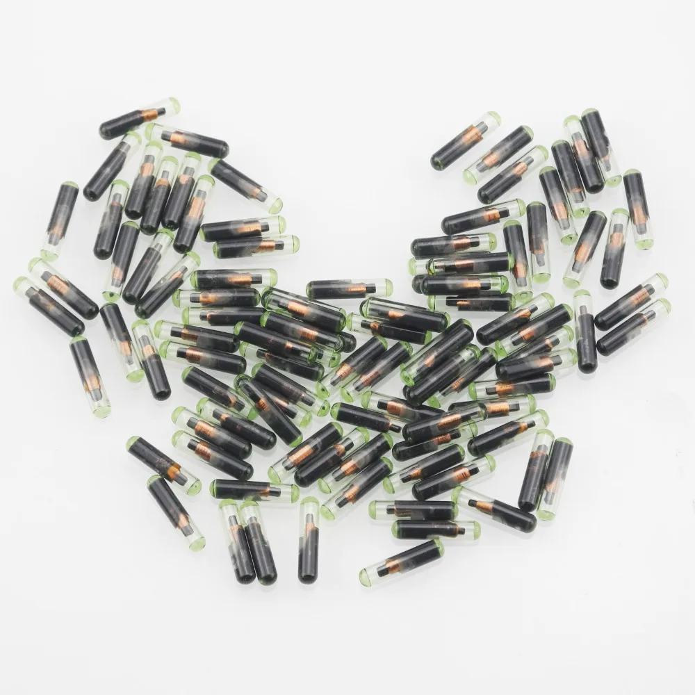 

jingyuqin 200x Car Key Glass Transponder ID48 Chip T6 Crypto Unlocked Chip For VW Audi Seat Skoda Porsche