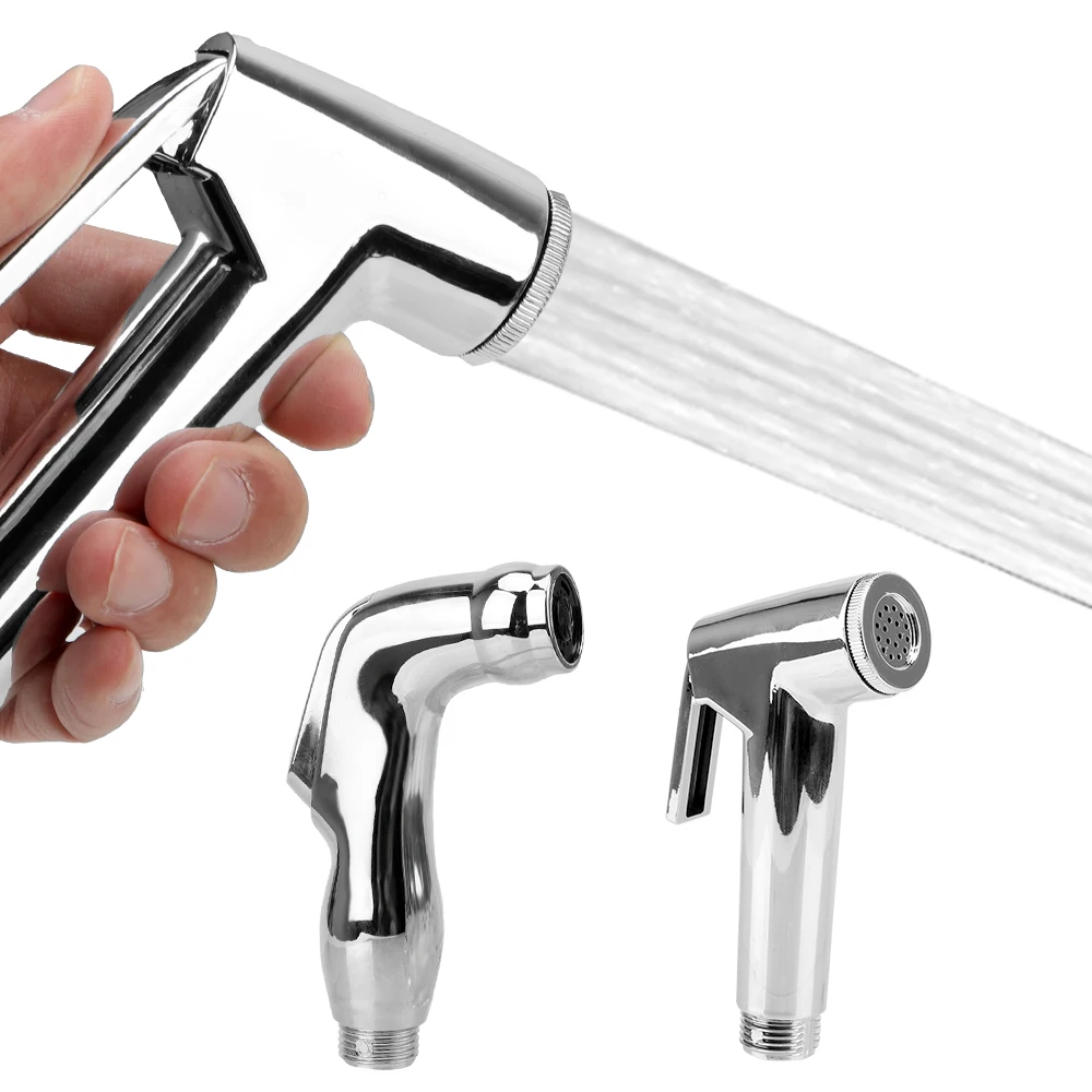 

ABS Shower Head for Bathroom Hand Sprayer Handheld Bath Accessories Portable Bidet Sprayer Self-Cleaning Hand Bidet Faucet