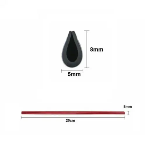 

10 Pcs Auto Car Accessories Red Air Conditioner Air Outlet Decoration Strip New Fit most cars