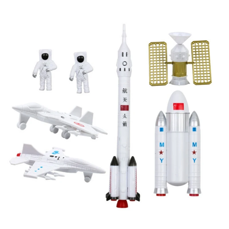 Новый Популярный космический корабль астронавт авиационная модель ракета сцена