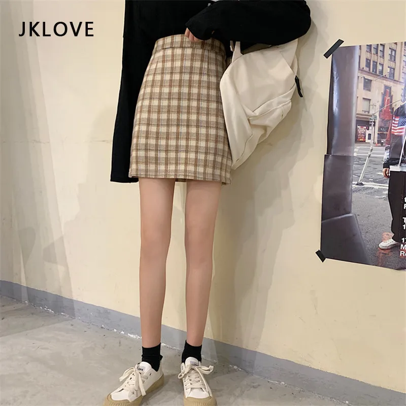 

A-line School Girl Plaid Skirt Jk Skirts High Waist Uniform 2021 Short Skirt Purple Sky Blue Anime Sets Harajuku Summer Clothes