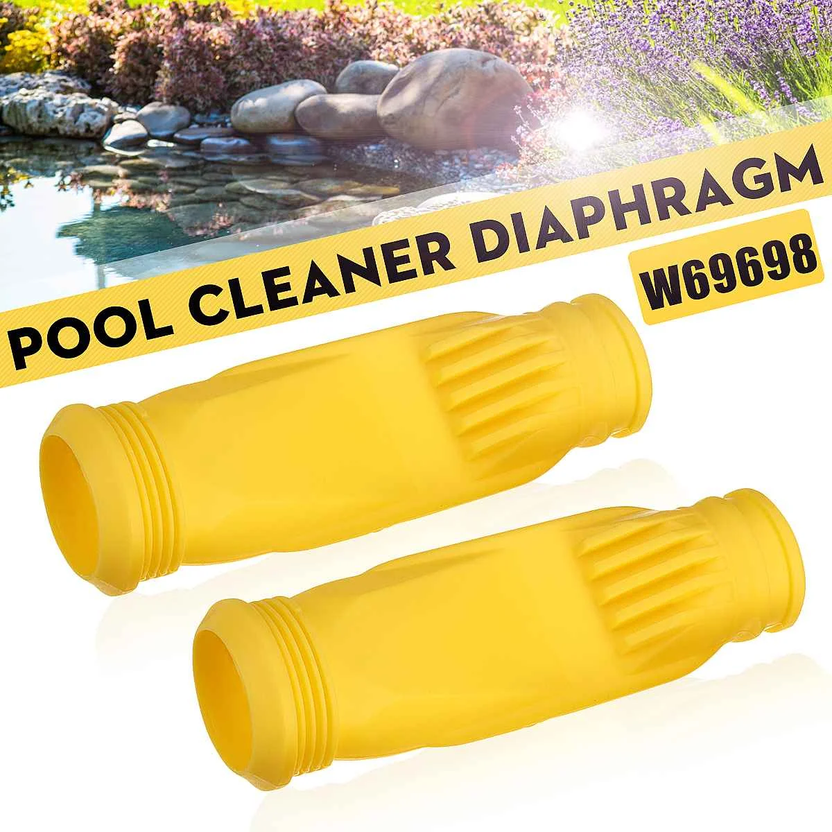 

2pcs Rubber Pool Diaphragm Pool Cleaner Replacement Part W69698 For Zodiac Baracuda G3 G4 Alpha 2 Alpha 3