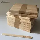 100 шт. Березовое дерево палочки для мороженного биоразлагаемые в виде мороженого и Cakesicle палочки индивидуально выгравироанные надписи DIY ремесло торт ваш логотип или текст