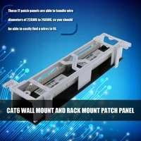 network tool kit 12 port cat6 patch panel rj45 networking mount rack wall bracket wall with mount k7m5