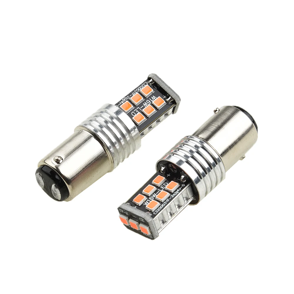 Красный светодиодный набор для автомобиля 1157 15 Светодиодный 2835 Вт алюминиевый