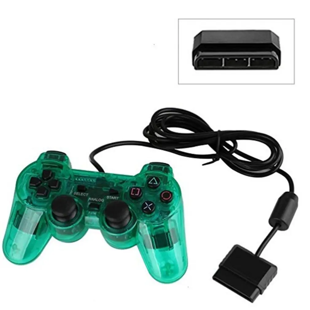 Проводной джойстик для Sony PS2 Playstation2 Dual Shock видеоигр длинный кабель Прямая