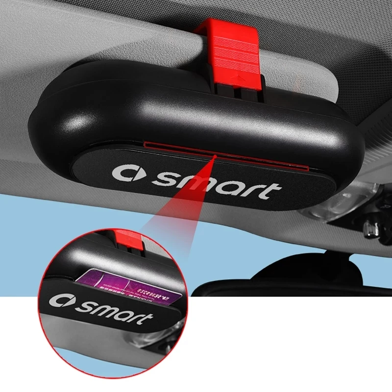 

Автомобильный Чехол для очков Многофункциональный Солнцезащитный козырек футляр для хранения очков оправа для очков для Smart Fortwo Forfour 453 451 450