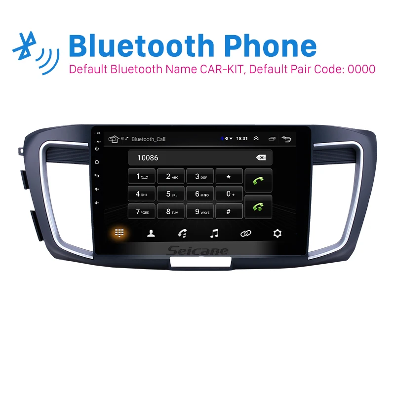 Seicane 10,1 дюймов Android 8,1 Автомобильный gps навигация Радио стерео для 2013 Honda Accord 9 2.0L низкая версия БЛОК Поддержка Carplay TPMS