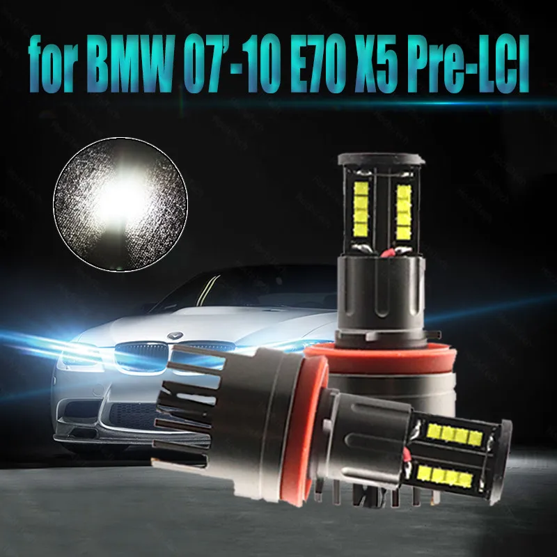 

3200LM 160W Ultra Bright 3-year Warraty IP65 High Power LED Marker for BMW 07'-10 X Series E70 X5 (Pre-LCI) LED Angel Eyes Light