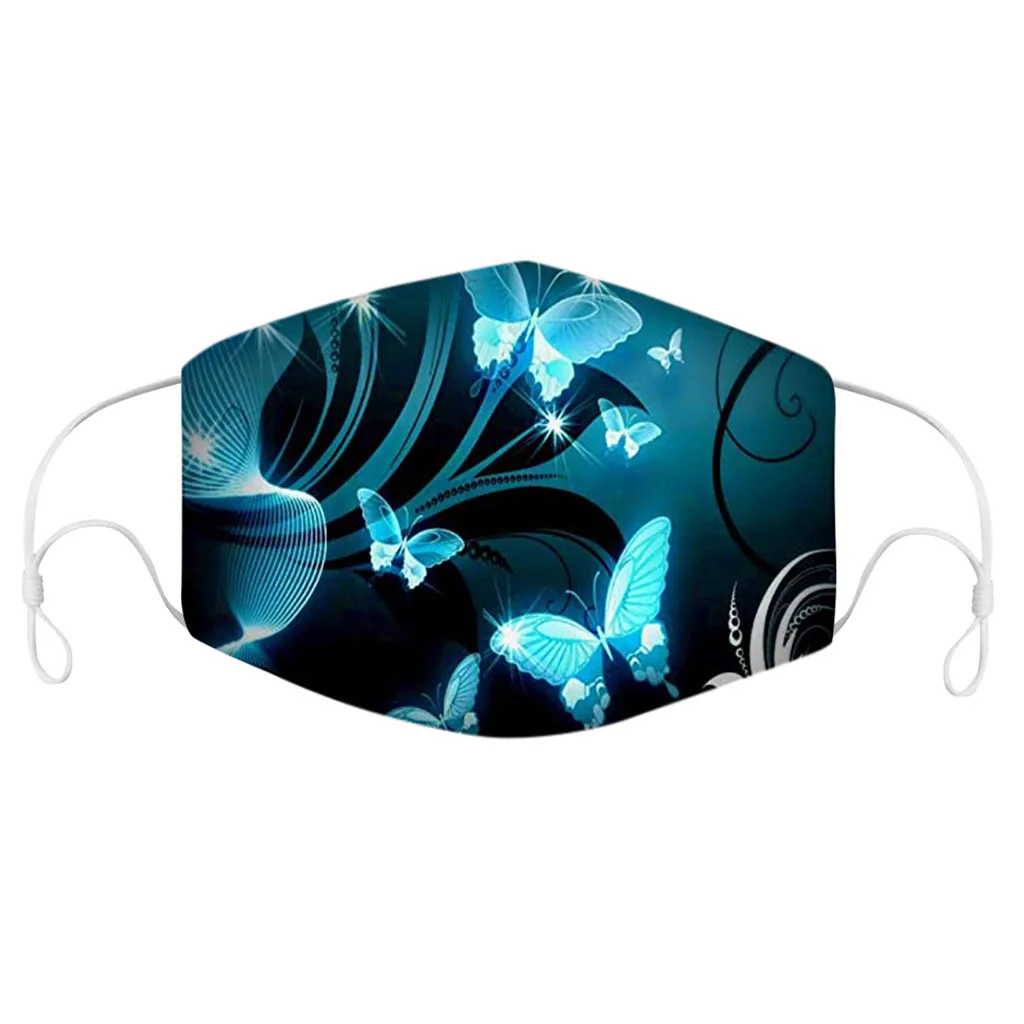 

Unisex Protection Printed Mask For Dust Outdoors Sports Mouth Cover Reusable Cloth Mask Filter Cute Cotton Mask streetwear mask