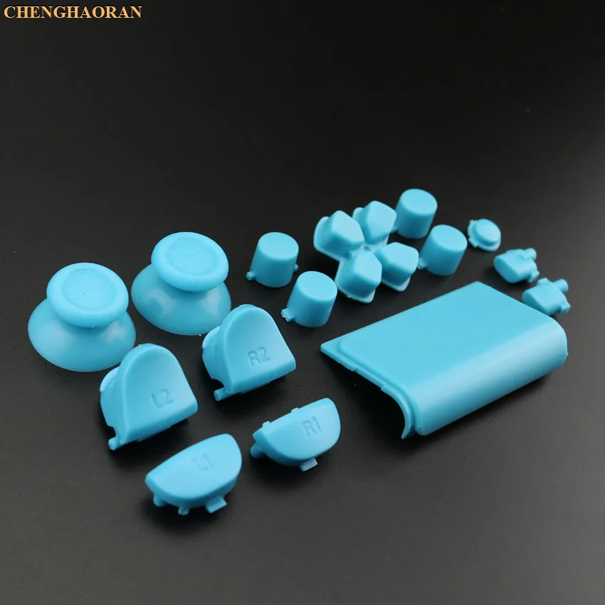 1 Набор торцевых головок 17 Цвета Thumbsticks R2 L2 R1 L1 пусковых кнопок Mod Kit для Playstation Dualshock 4 PS4 2,0 DS4 010 011 1200 контроллер
