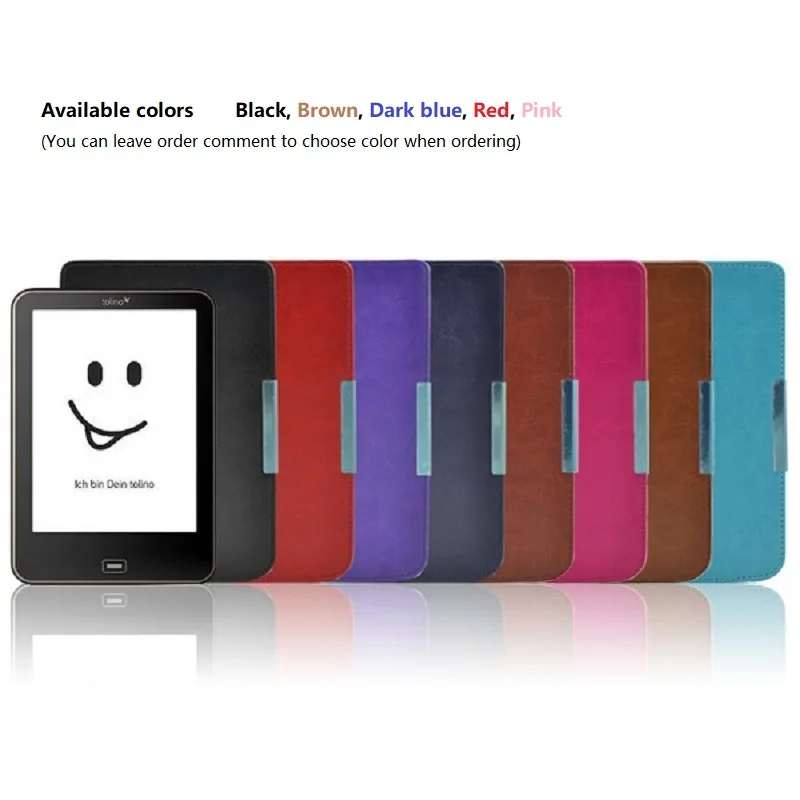 

e-Book Reader Tolino Vision 2 daily waterproof e-ink 6-inch 1024x758 touch screen backlit WiFi Tap2 cover for turning pages