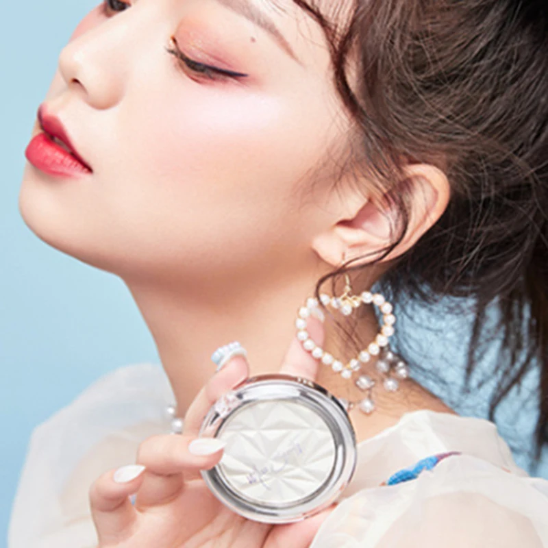 Хайлайтер пудра нежный блеск жемчуг лунный свет шампанское фиолетовый мерцающий