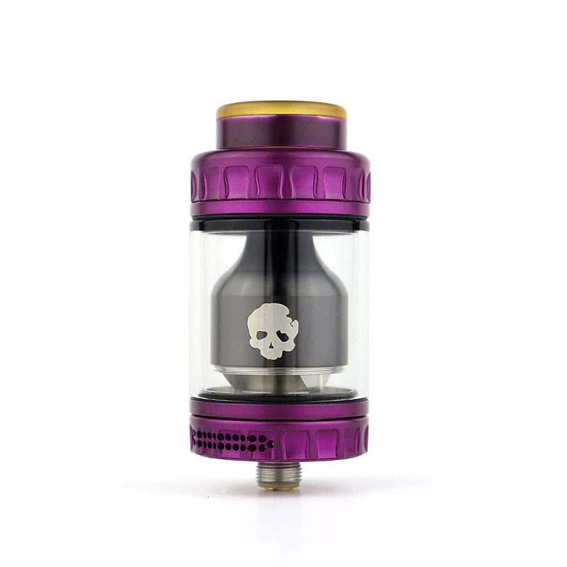 Dovpo Blotto RTA распылитель с 2/6 мл стеклянный пузырьковый/ULTEM пузырьковый бак 510 резьба 26 мм Диаметр Vape Танк против Dead Rabbit RTA - Цвет: purple