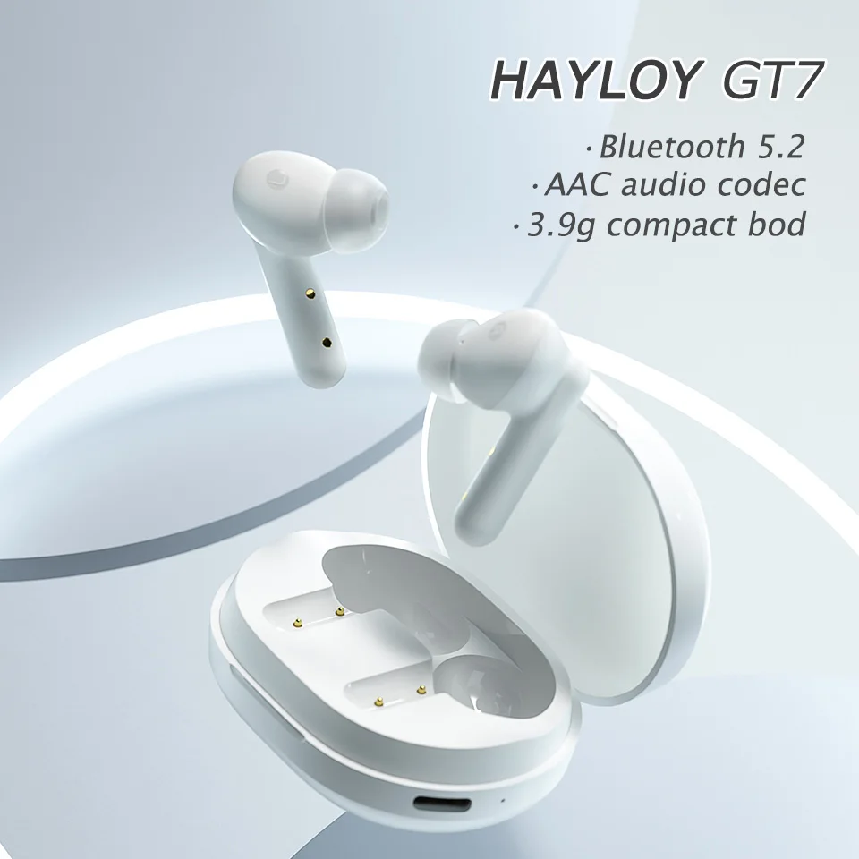 

New Haylou GT7 True Bluetooth Earphones Wireless Headset 5.2 In Ear Low Latency Intelligent Noise Reduction Tws