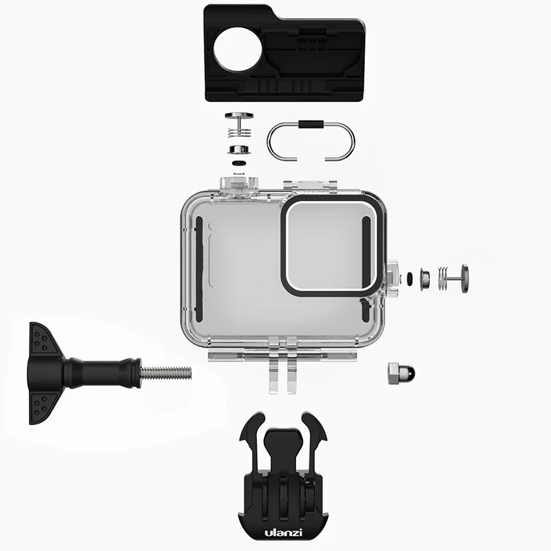 Ulanzi G8 1 для GoPro Hero 8 60M водонепроницаемый защитный чехол дайвинга Черный Защитный