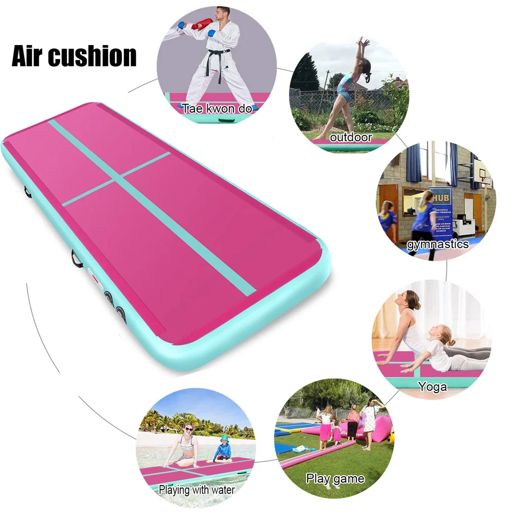 

Rimdoc 3/4/5/6M Gymnastics Air Floor Inflaable Gym Mat Air Track Tumble Airtrack Floor Mats Gymnastics Tumbling Olympic for Kids