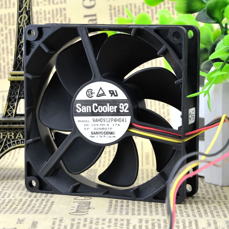 Новый 9cm9225 12V0. 17A 9AH0912P4H041 4PWM защиты электродвигателя Вентилятор охлаждения|Защита